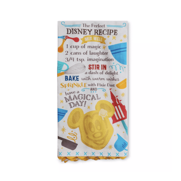 Disney Parks Home Fantasyland Castle Kitchen Towel Brand New